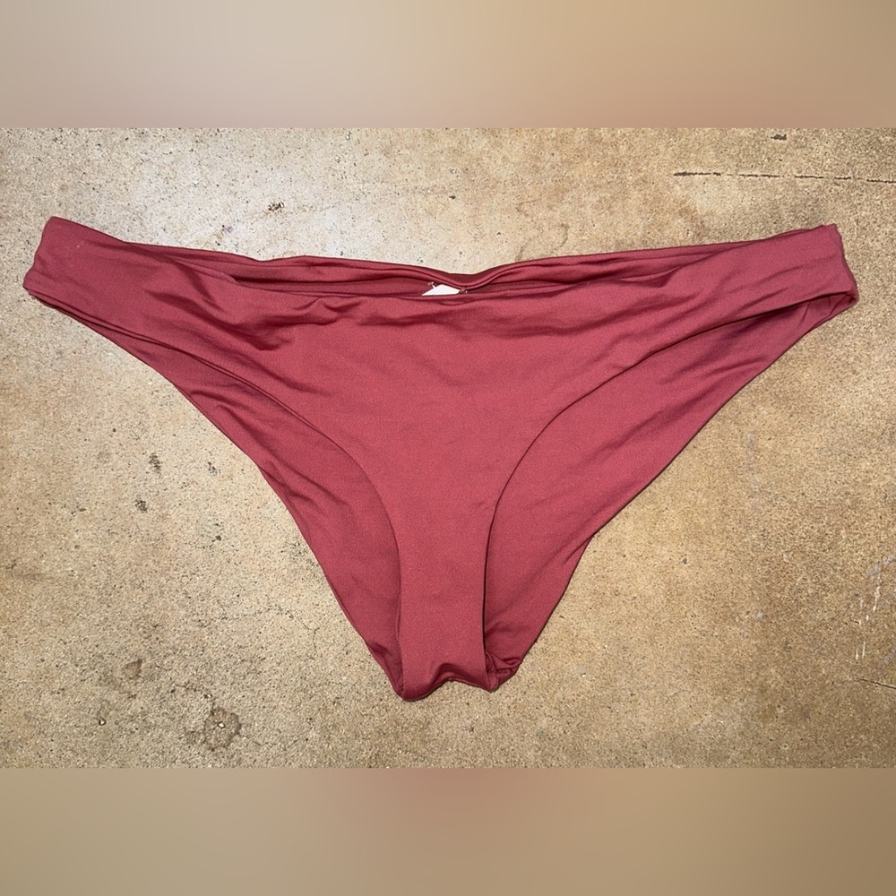 NWT L*Space Size Sandy Bikini Bottom Clay LSSNC16 Hipster LSpace Large